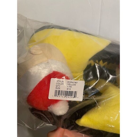 Peanuts Christmas Charlie Brown slippers slides slip on Holiday gift men’s 9/10 - Picture 2 of 3